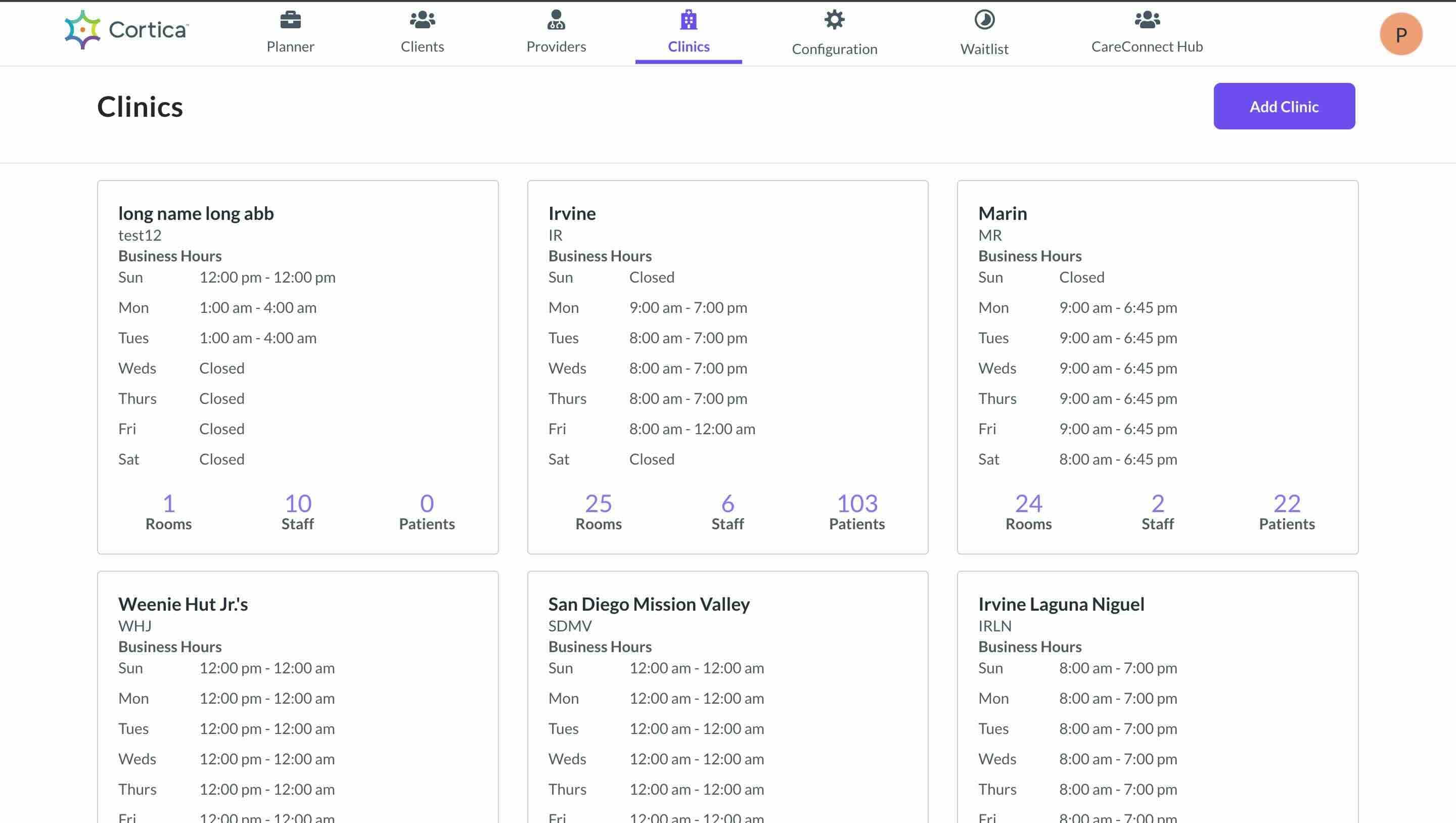 Cortica UI screen
